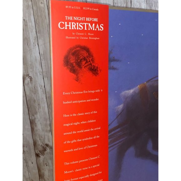 The Night Before Christmas Hardcover Book by Clement C. Moore - Picture 5 of 8